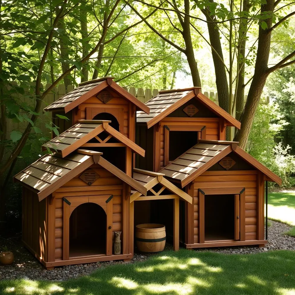 Hundehütten aus Holz