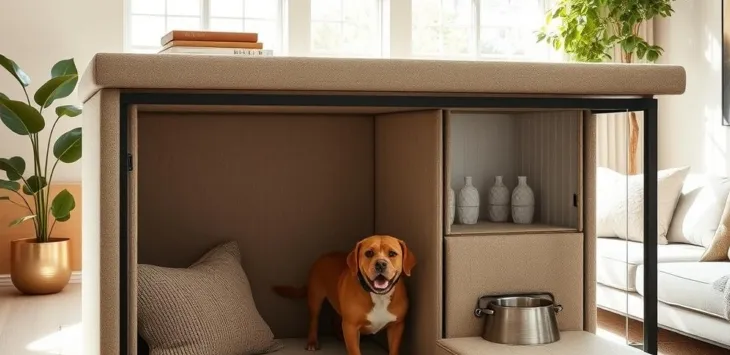 12 ideias aconchegantes para casinhas de cachorro internas que combinam perfeitamente com a decoração da sua casa
