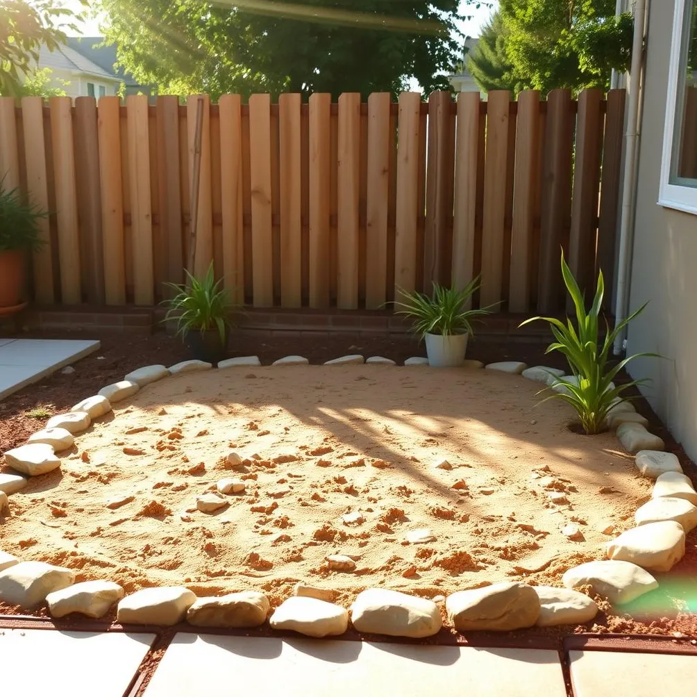 preparar el terreno para el orinal del perro