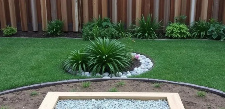 Área de baño para perros en el patio trasero de bricolaje