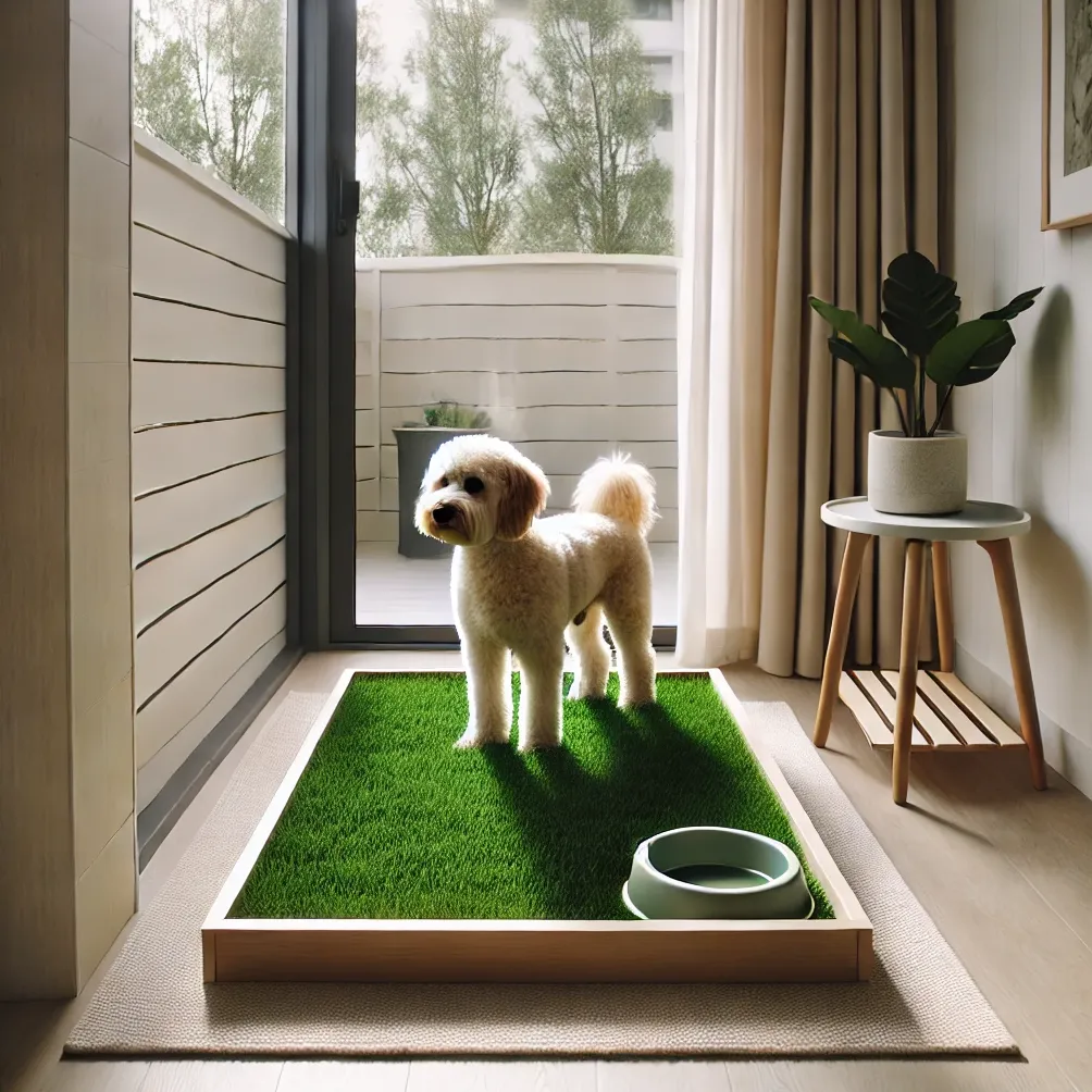 Indendørs hund potte område ideer