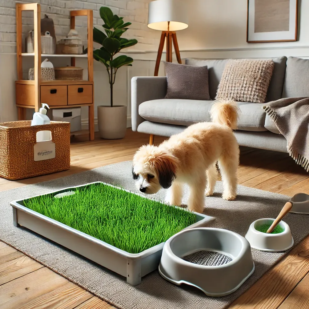 Indendørs hund potte område ideer