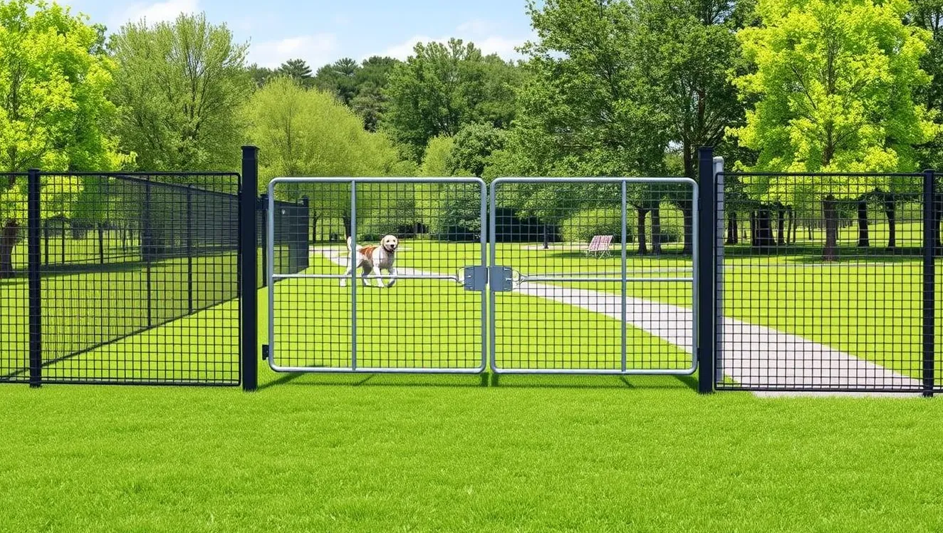 biztonságos belépési pontok kutyapark kerítés