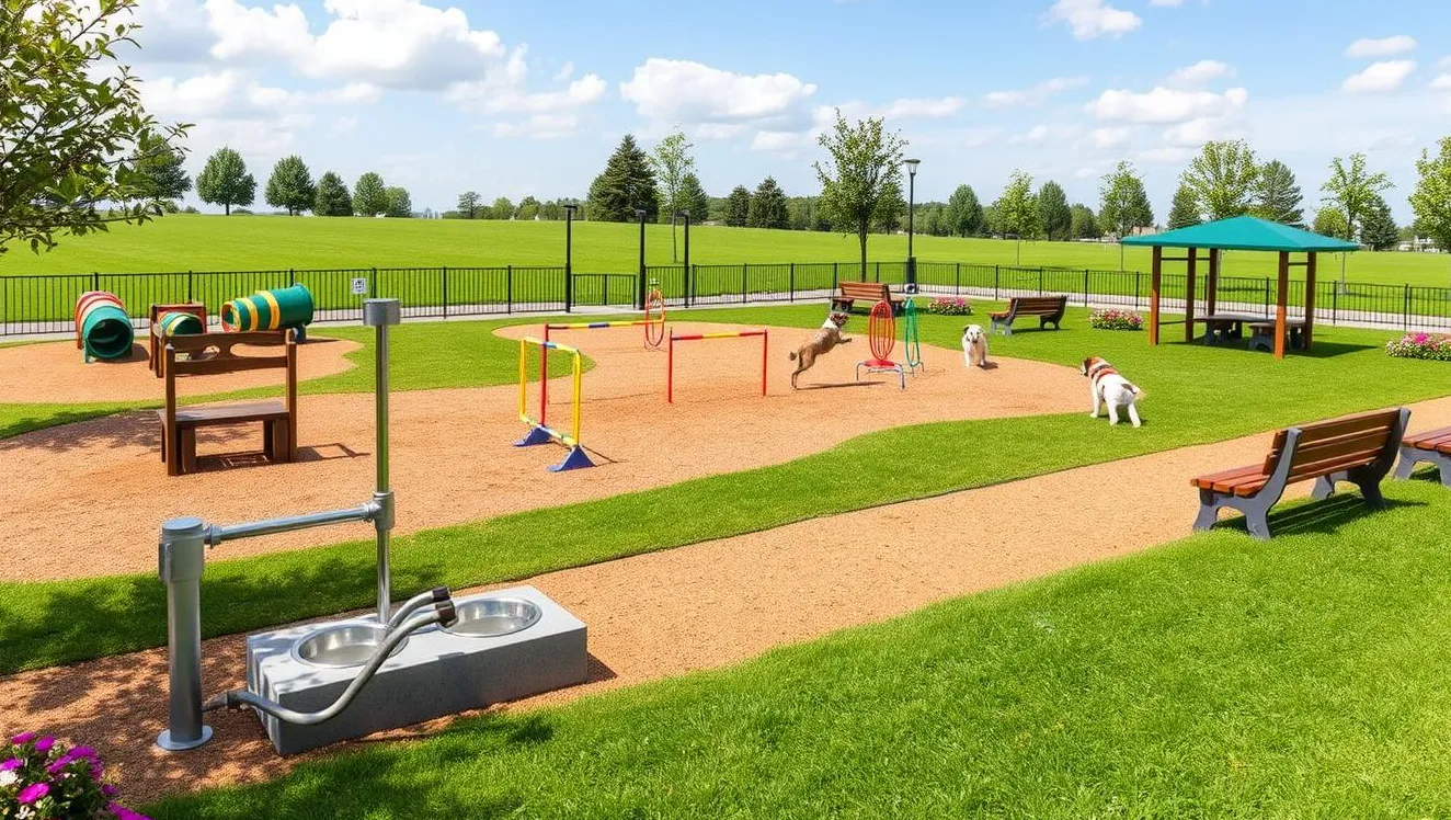 kutyapark felszerelése