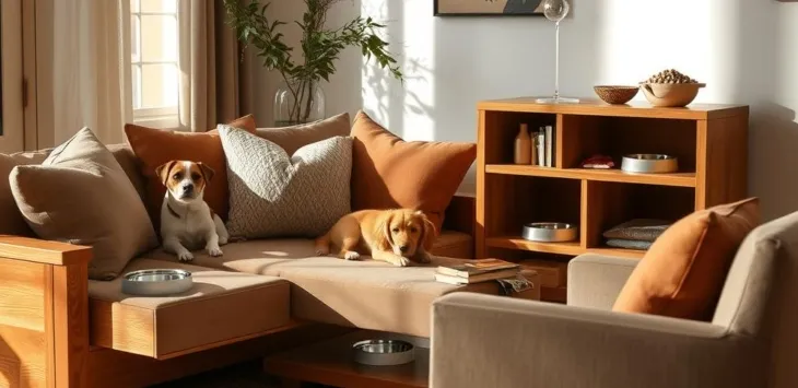 Vaihdettavat koiratilat: huonekalut, jotka toimivat pennun retriittinä