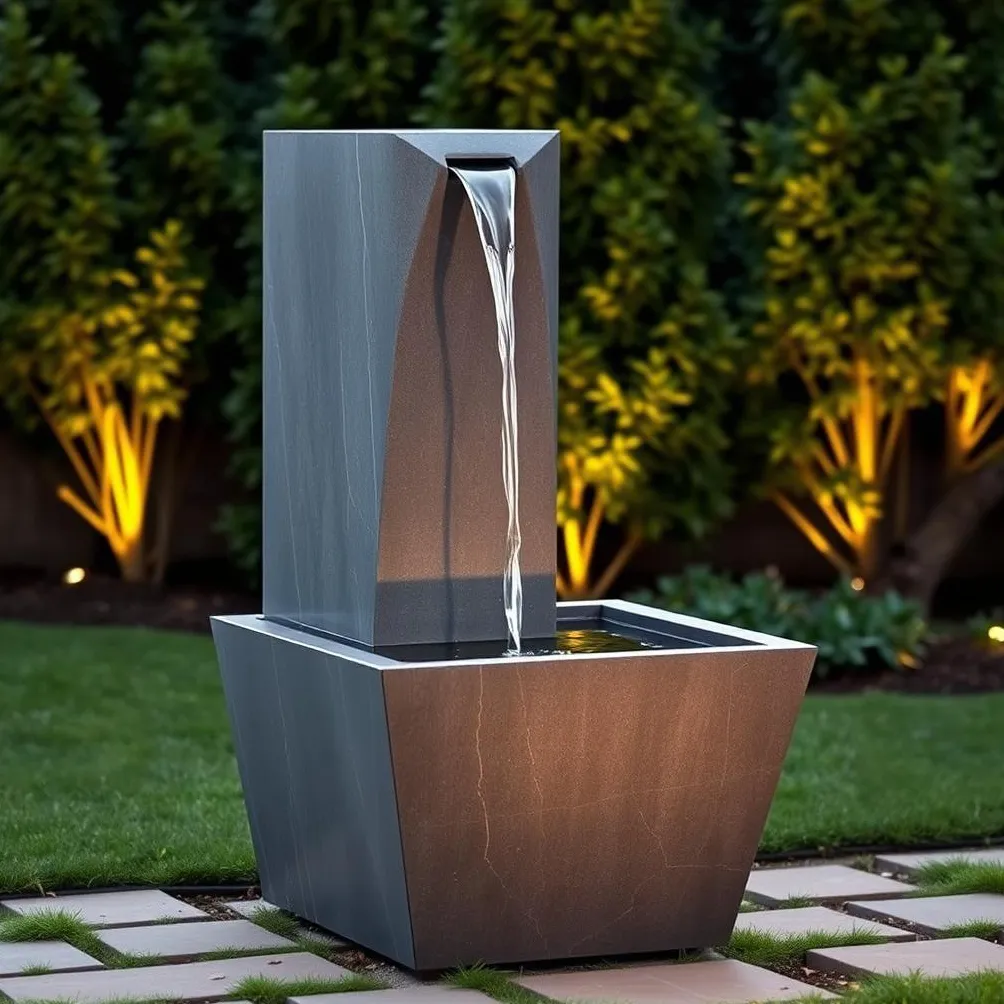 moderne stenvandfontæne til hunde