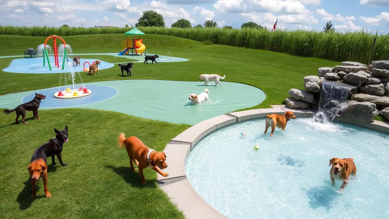Wasserspiele, Hundespielplatz