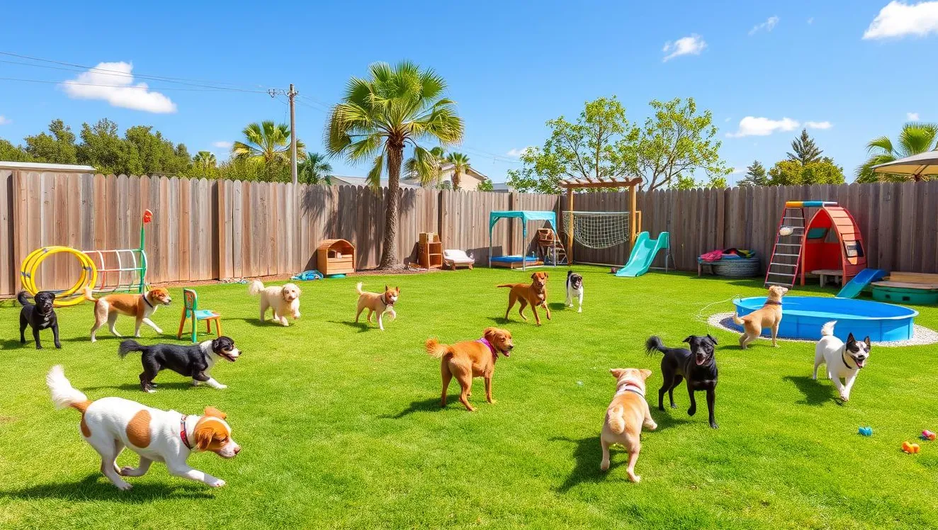 Hundespielplätze im Hinterhof