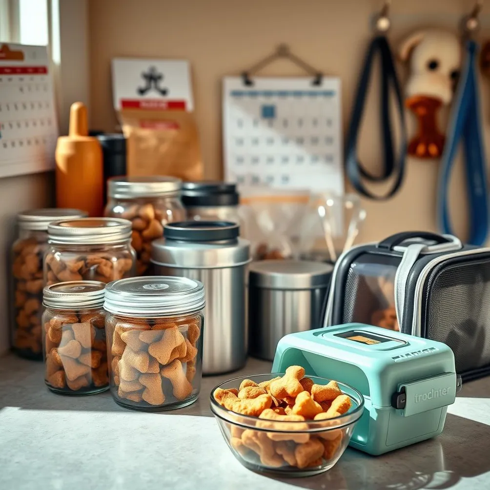 Интелигентно съхранение Съвети за безопасност и пътуване за лакомства за кучета