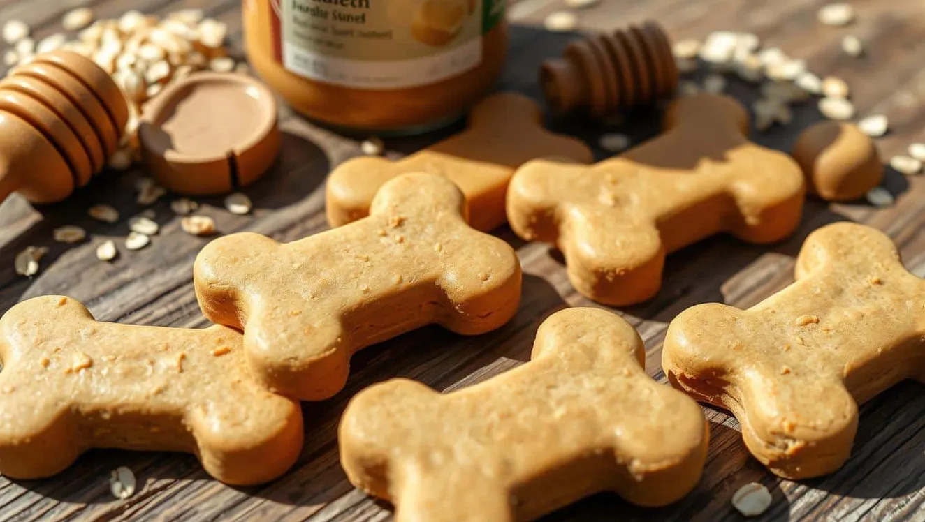 Przysmaki dla psów z masłem orzechowym