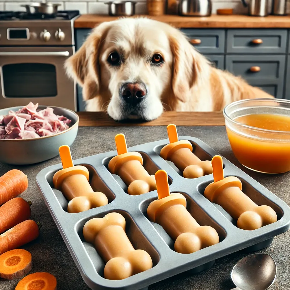 Popsicles z rosołu z kurczaka