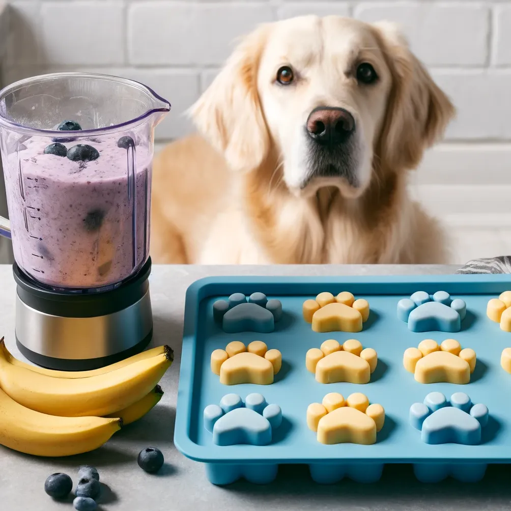 Zamrażone banany i jagody