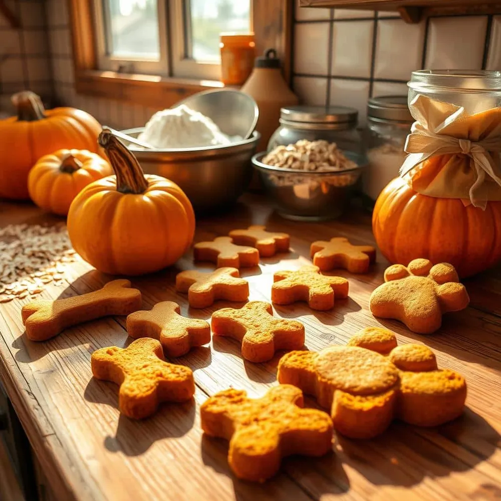 przepis na przysmak dla psa z dyni' title='Przysmaki z dyni dla psów: proste przepisy na ciasteczka