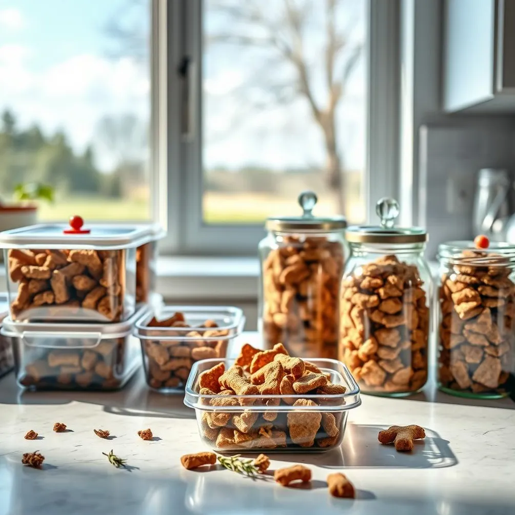 skladování domácích psích pamlsků