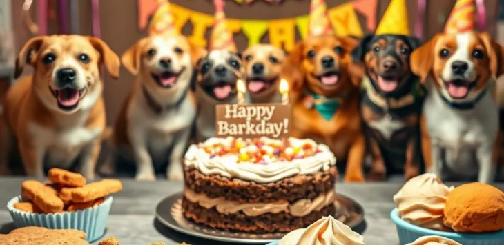 Ideias para festas de aniversário de cachorro (lanches caseiros divertidos