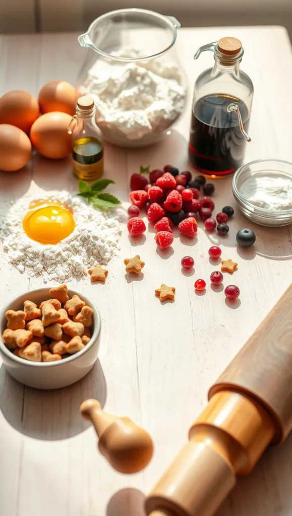 φυσικά συστατικά για κέικ σκύλου