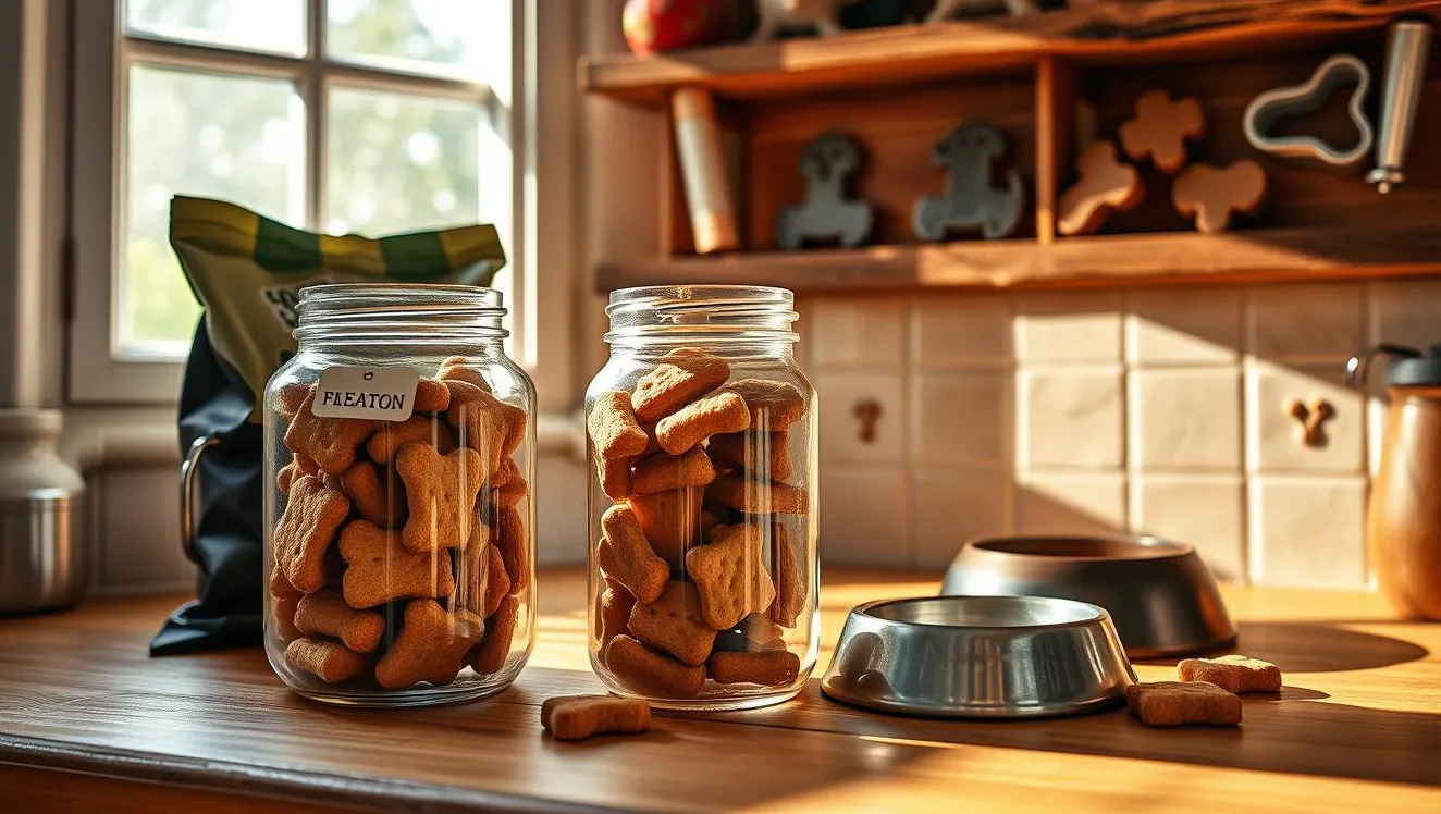 przechowywanie przysmaków dla psów