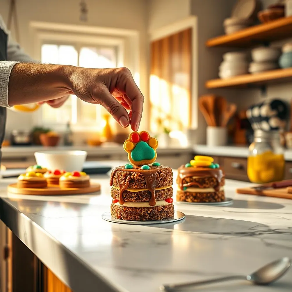 Robienie mrożonych ciast dla psów