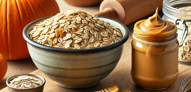 Como fazer guloseimas para cães com manteiga de amendoim e abóbora e aveia em casa