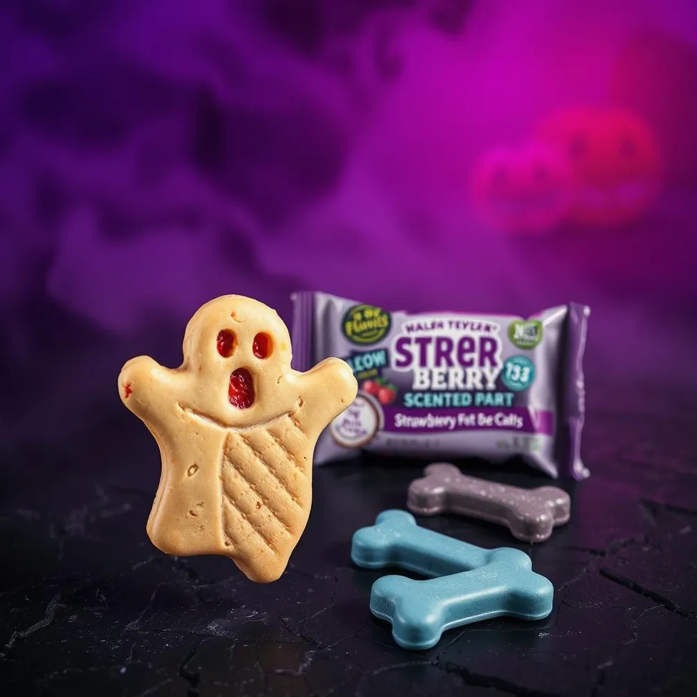 Strawberry Ghosts un Boo Berry Bones Helovīna suņu veidnes