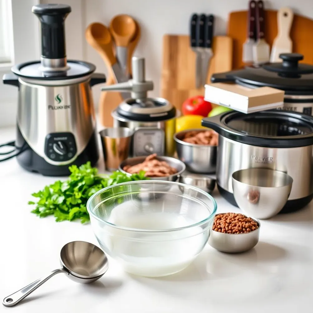 개밥 요리 도구