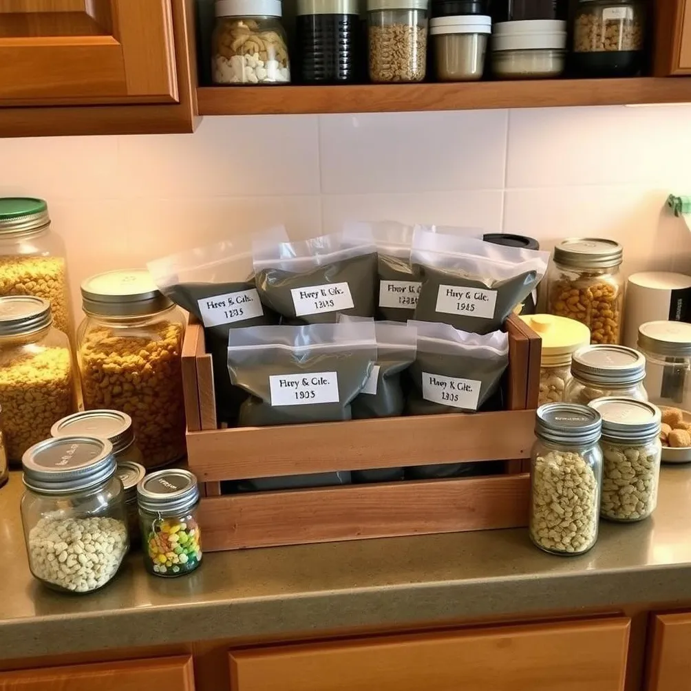 집에서 만든 개밥 보관하기