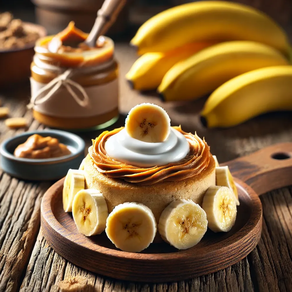 Erdnussbutter-Bananen-Hundekuchen