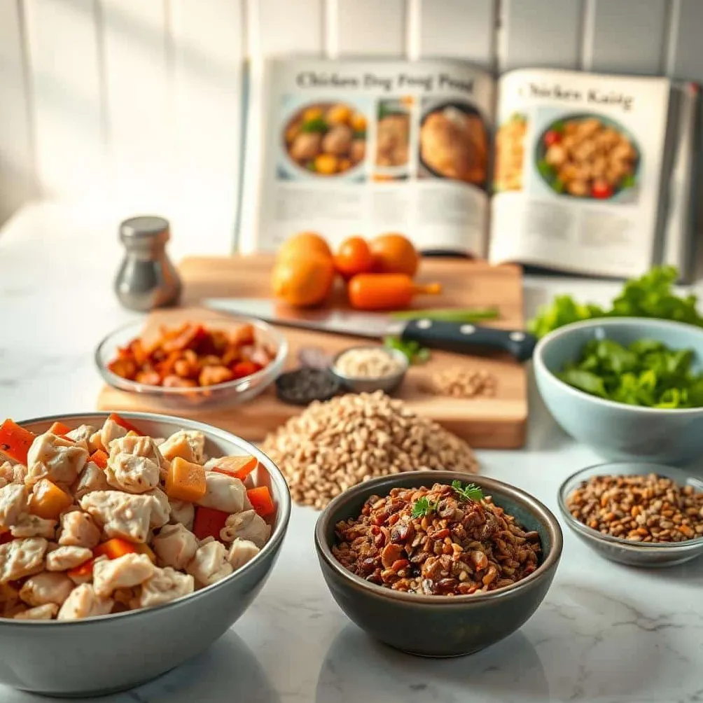 łatwe przepisy na karmę dla psów z kurczakiem