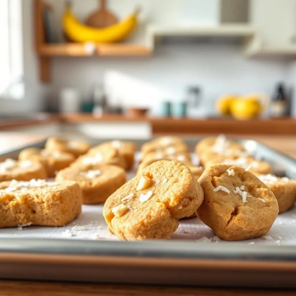 llaminadures per a gossos de plàtan i coco