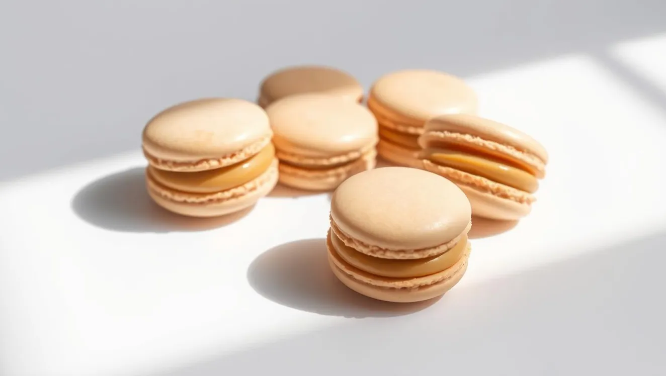 Französisch inspirierte Erdnussbutter-Macarons für Hunde