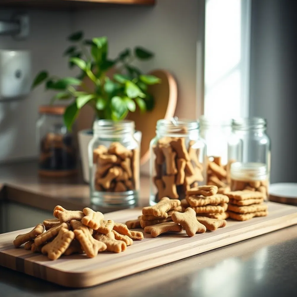 menyimpan camilan anjing buatan sendiri