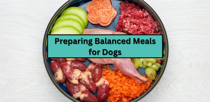 Sabalansētu maltīšu gatavošana suņiem