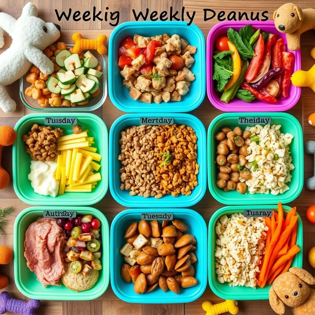 viikoittaiset ateriasuunnitelmat koirille