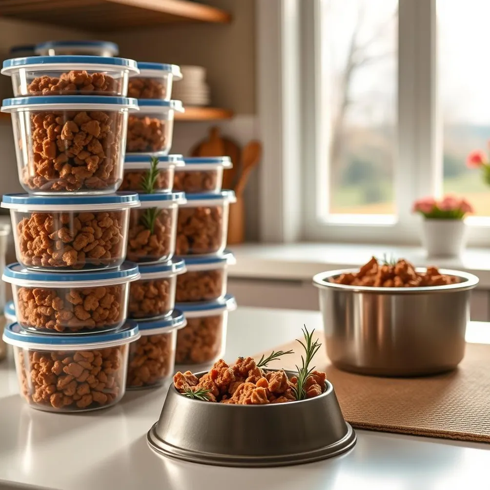 съхраняване на кучешка храна