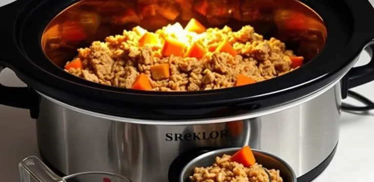 Jak vyrobit vyvážené krmivo pro psy Crockpot s mletým krůtím