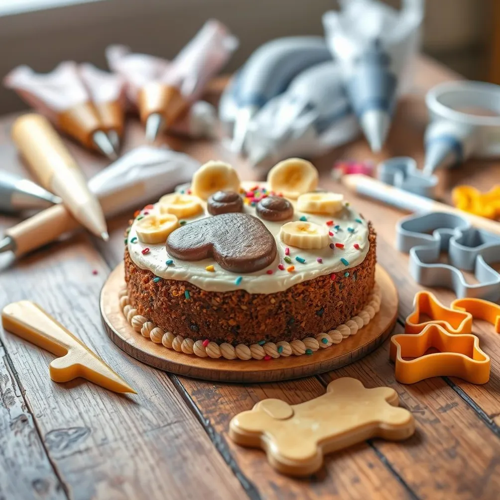 decorando bolos de cachorro