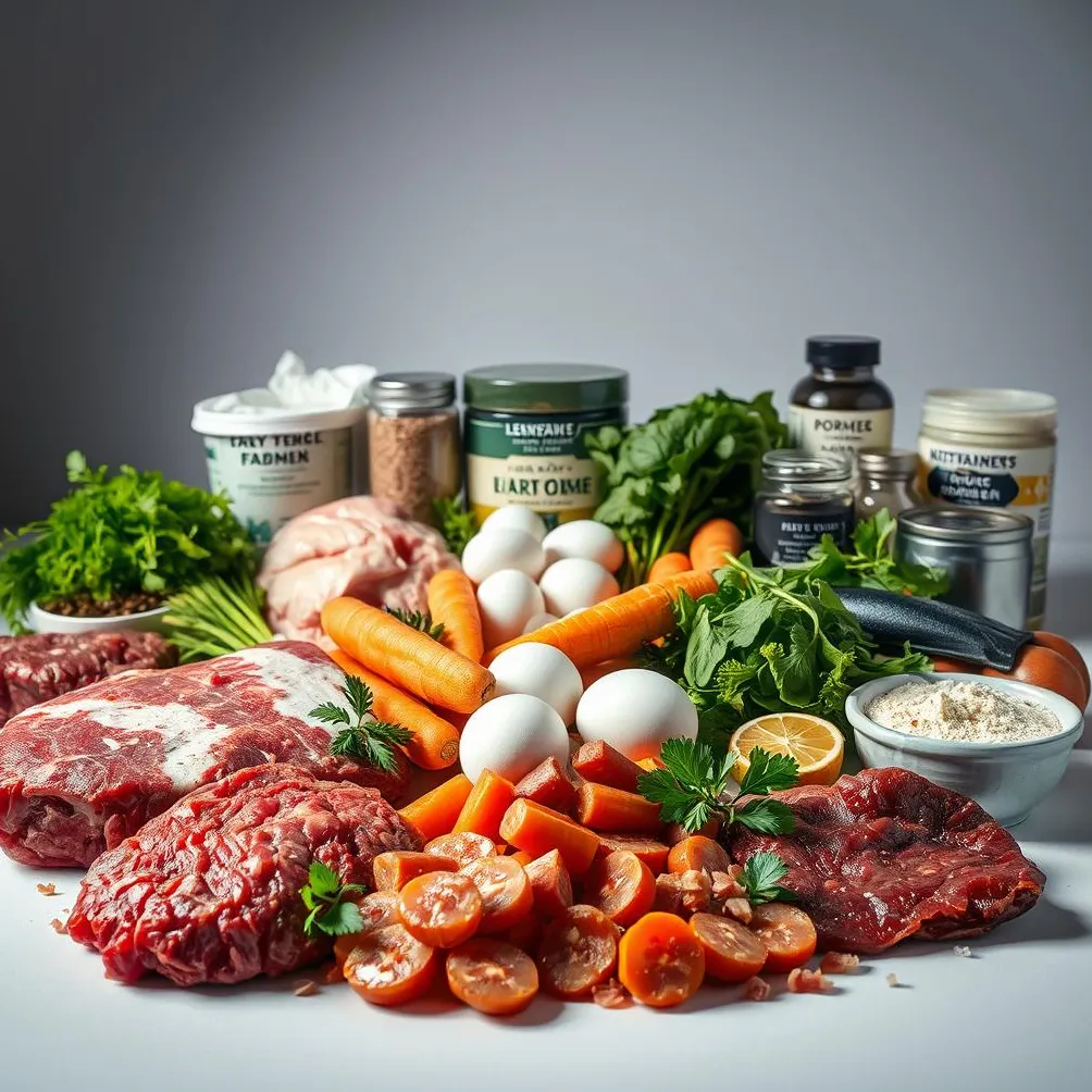 sestavine surove pasje hrane