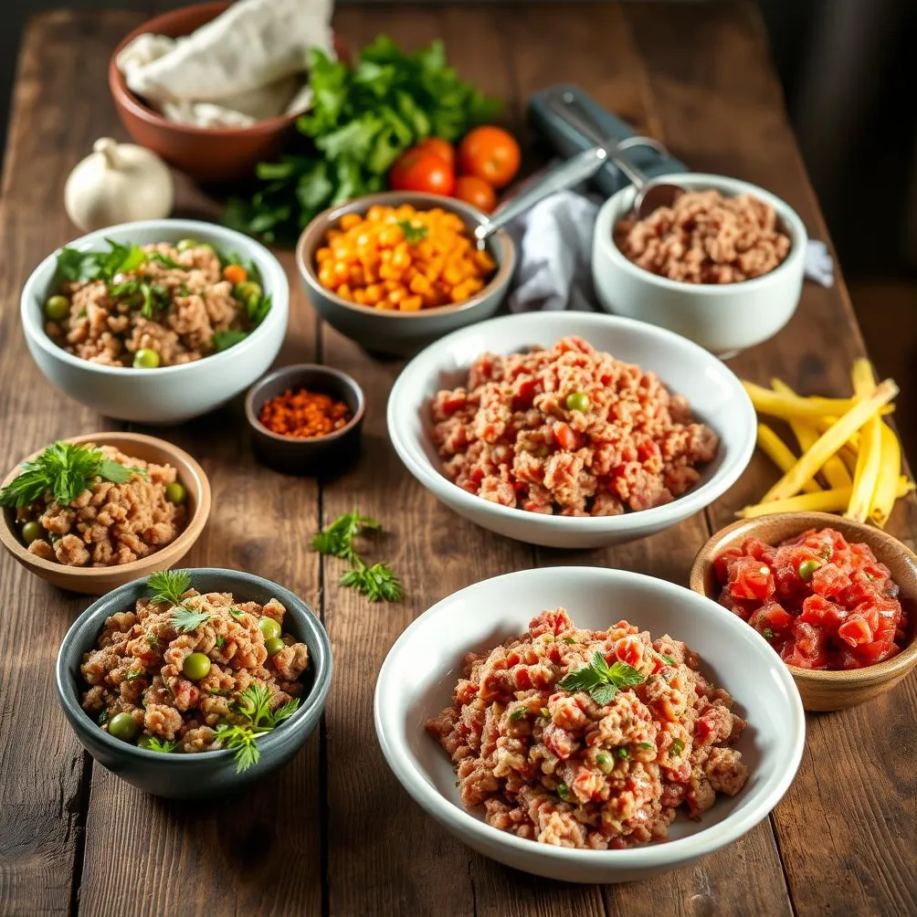 jednoduché recepty na surové krmivo pre psov