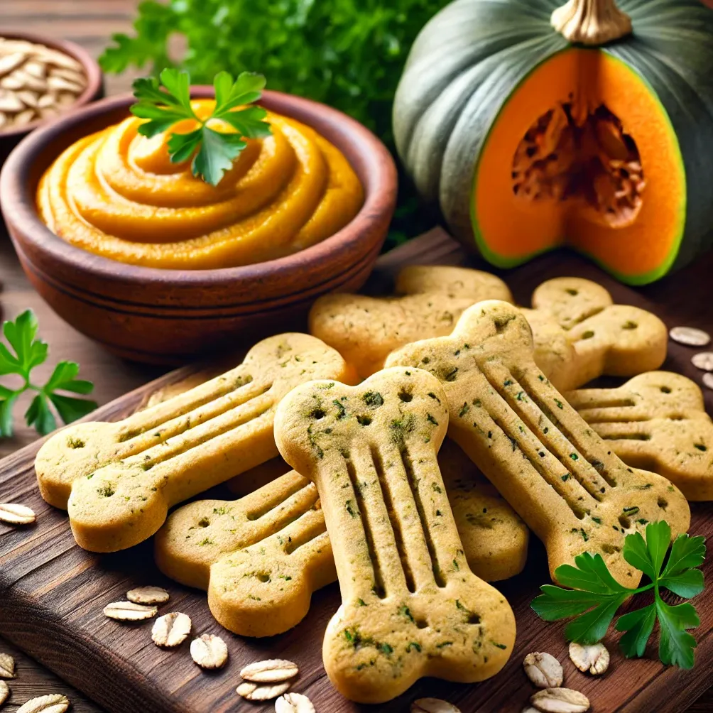 Havrekiks med græskar og persille