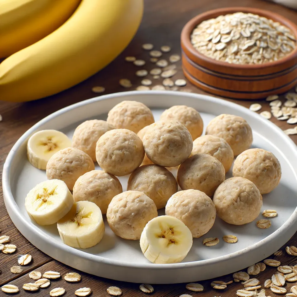 Banan Havregryn Bites