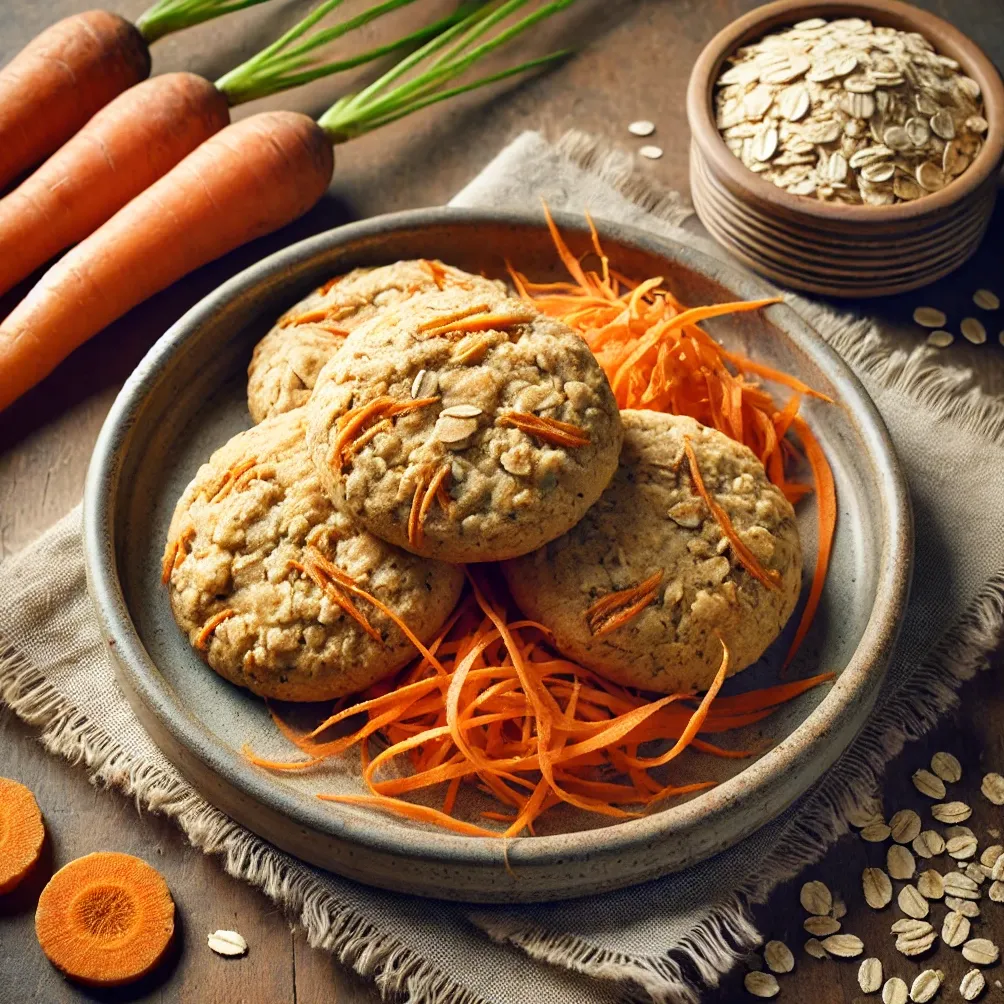 Havregryn og gulerodssmåkager