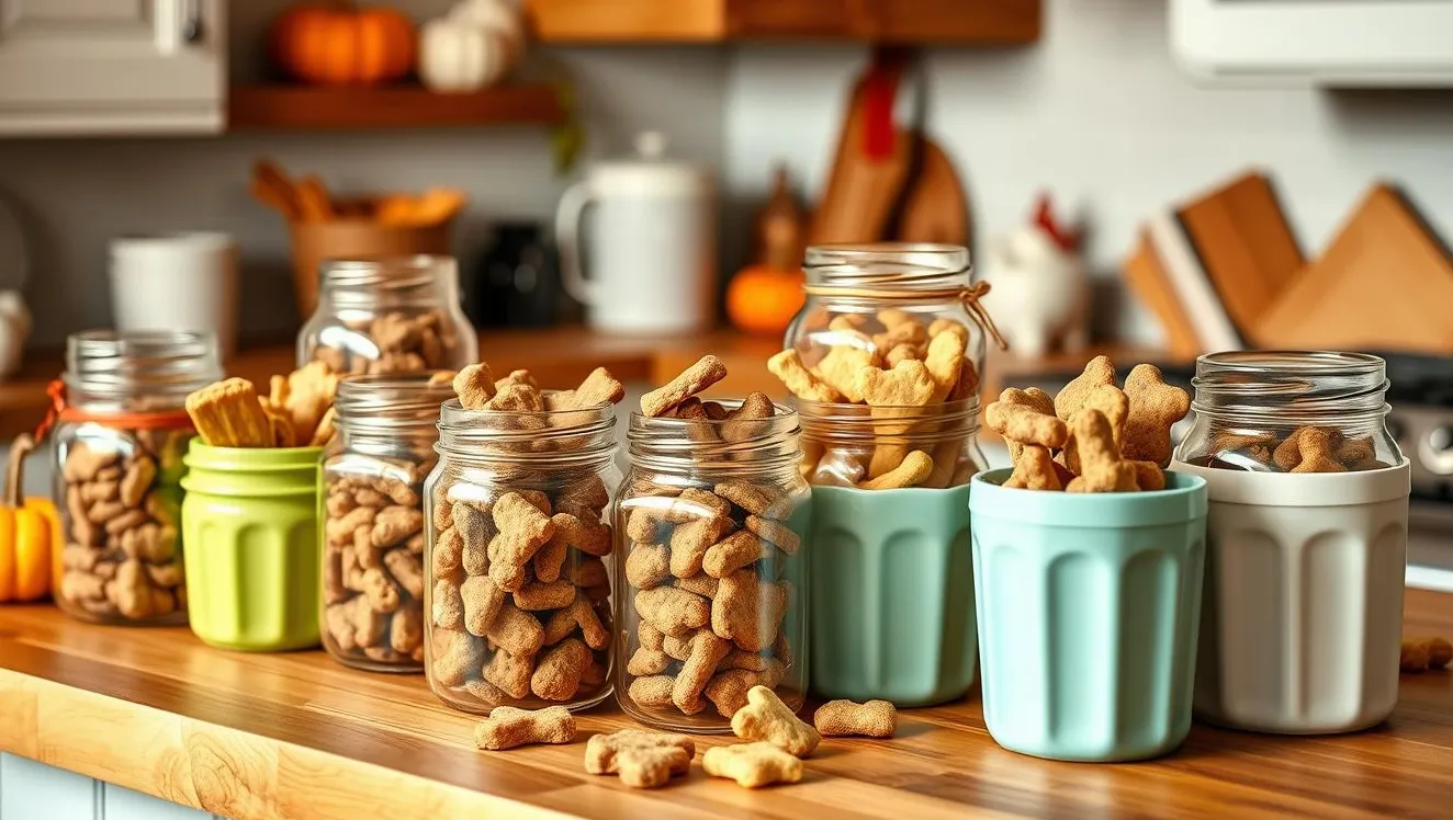 guardar golosinas caseras para perros