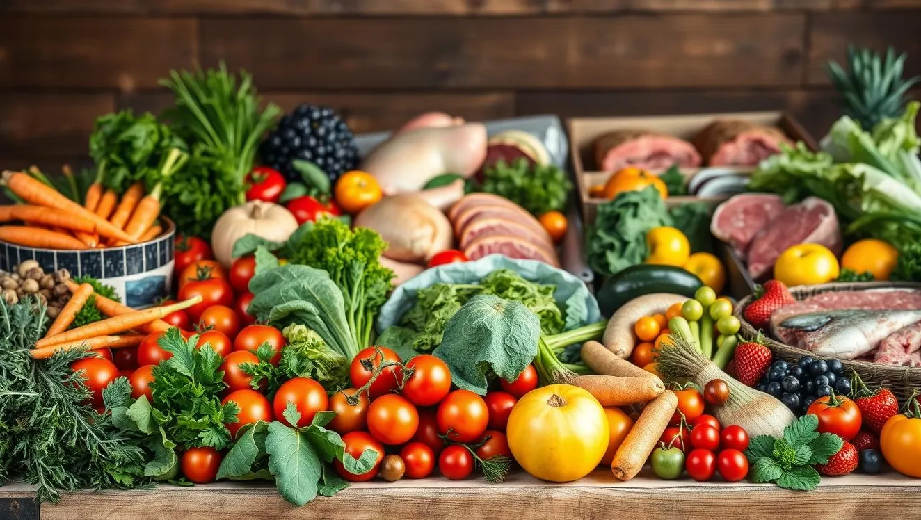 Garde-manger du marché fermier : produits de saison et protéines sans danger pour les chiens