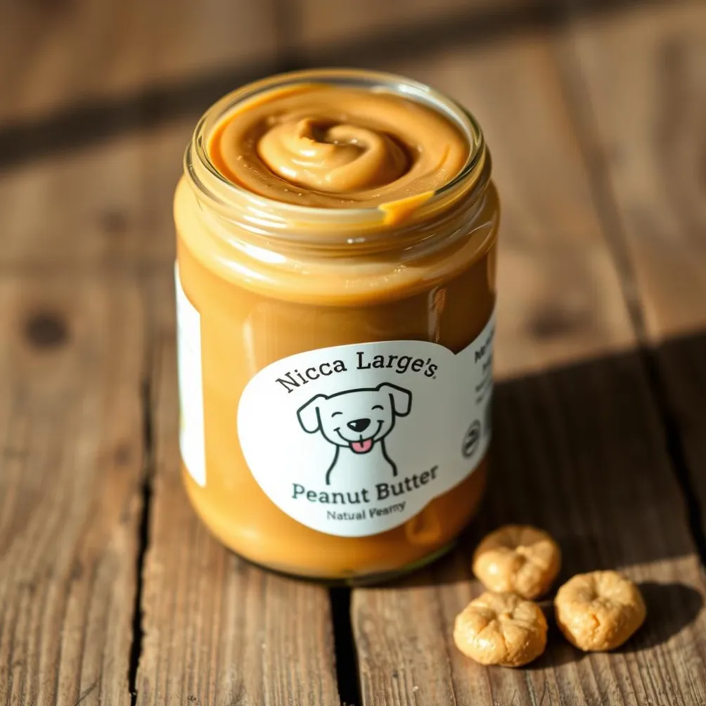 naturligt jordnötssmör för hundar