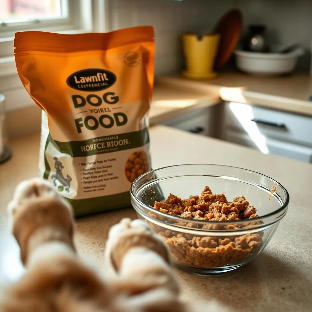 het mengen van commercieel en zelfgemaakt hondenvoer