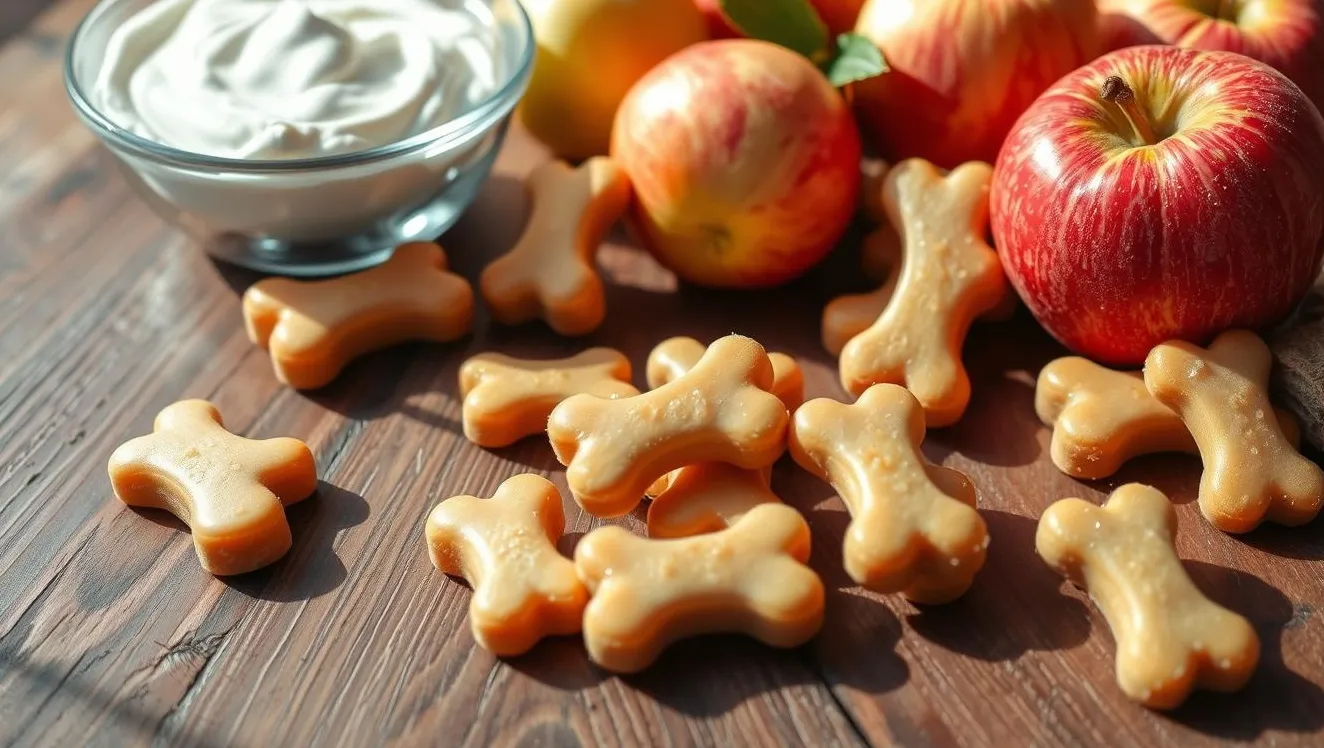 przysmaki dla psów z musem jabłkowym