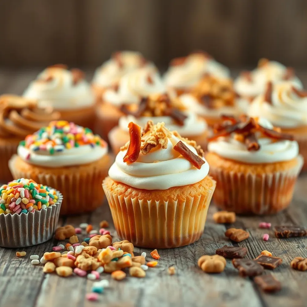 γαρνιτούρες για cupcakes για σκύλους