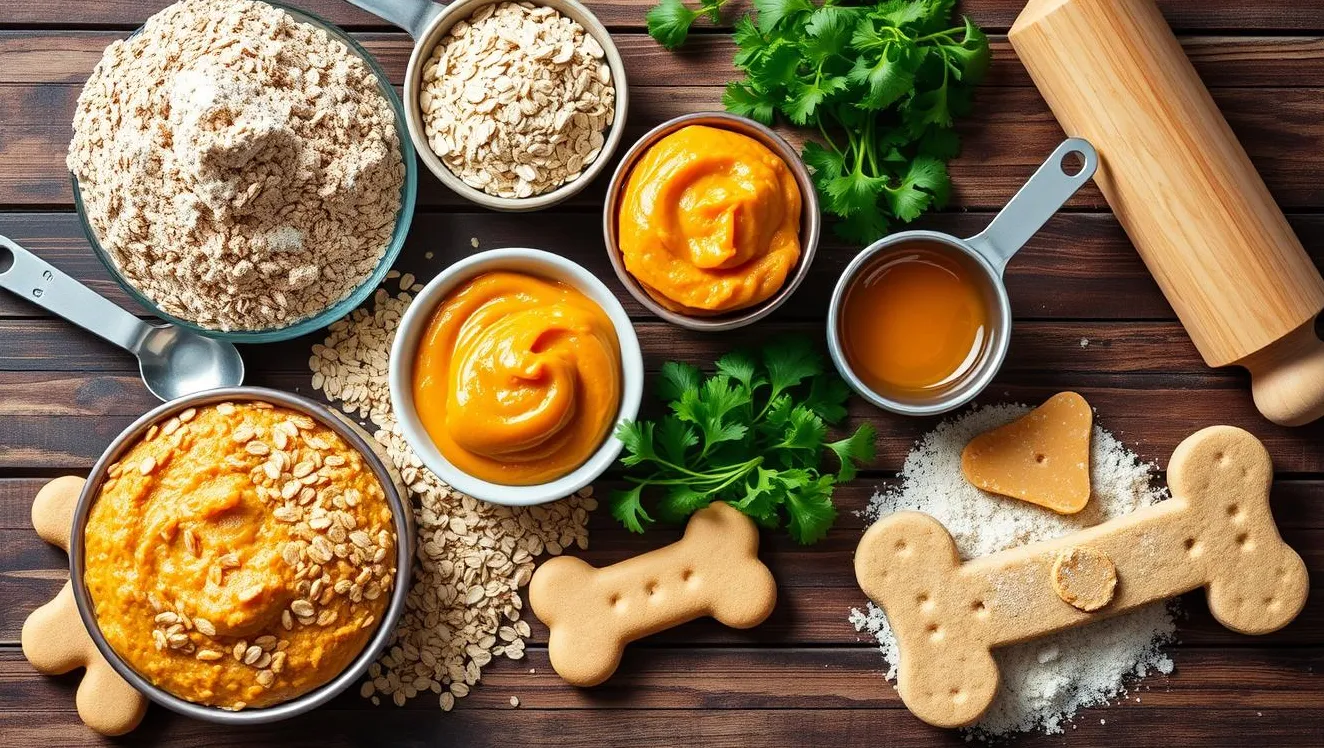 Ingredience pro zdravé psí sušenky