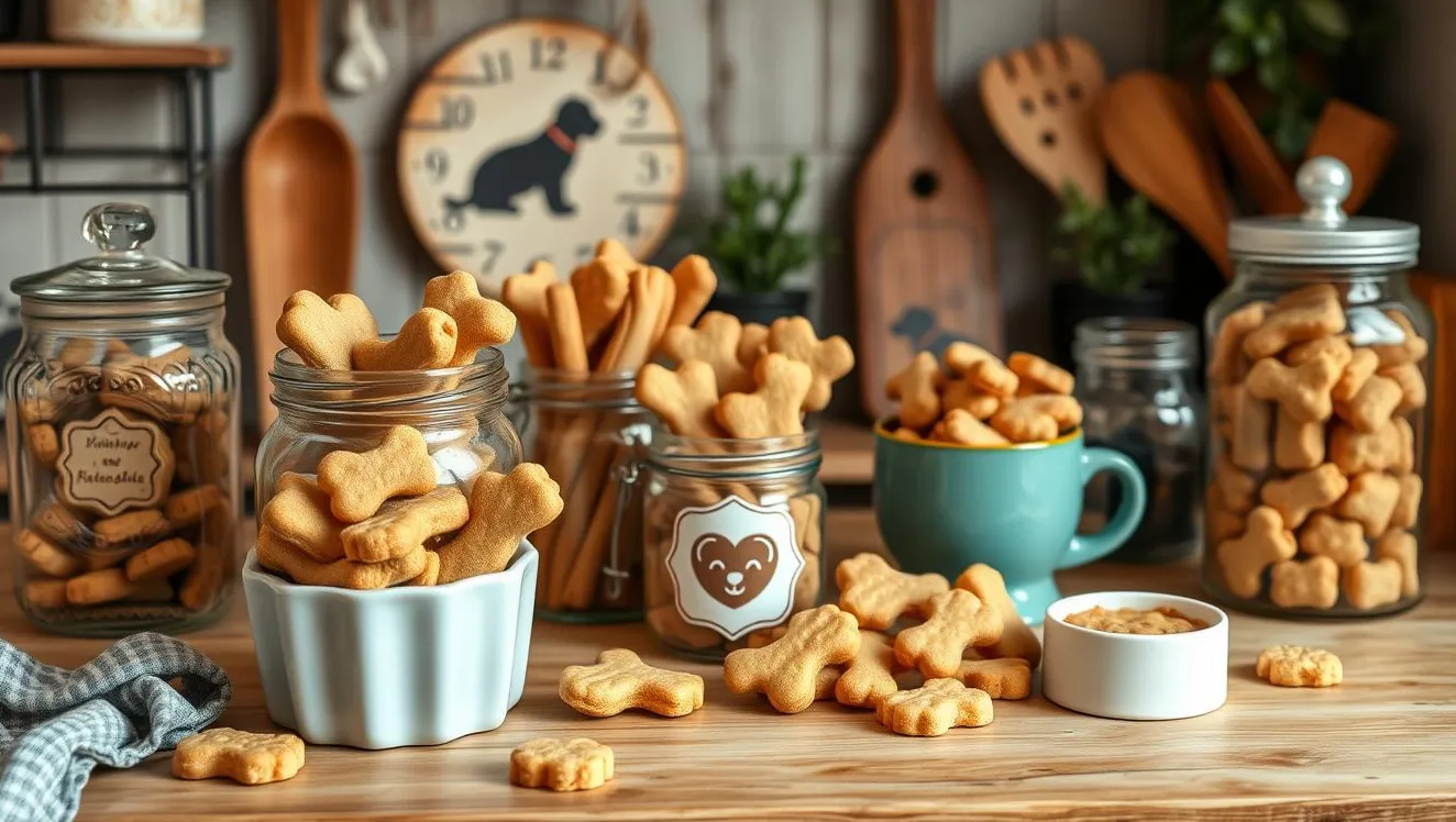 Skladování domácích pamlsků pro psy