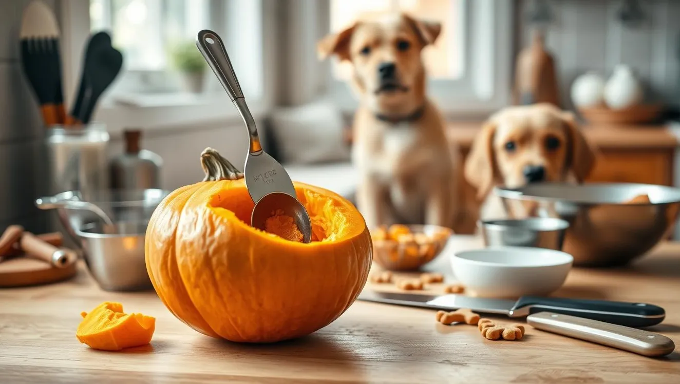 Przygotowanie dyni dla psów
